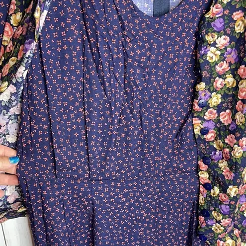 NWT Dead stock Vintage 80’s 90’s Floral Vest Jumpsuit Pink Size M