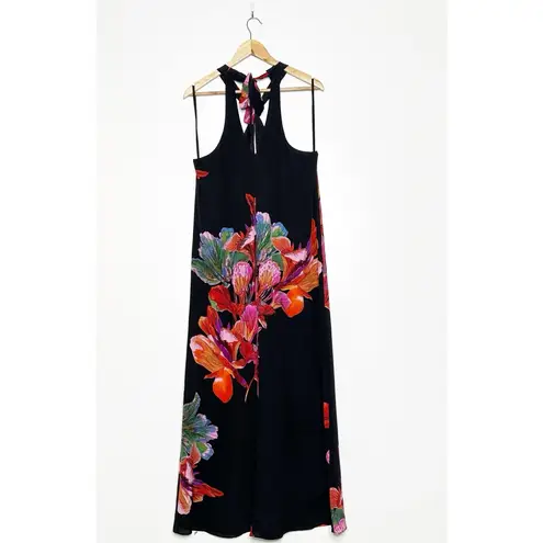 Maeve Anthropologie Cayman Silk Maxi Dress Size M 100% Silk Floral