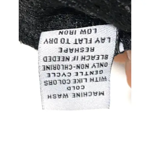 Black Sleeveless Ribbed Sweater Womens L Minimalist Dark Romantic Goth Capsule Size L