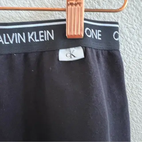 Calvin Klein CK One Black Spellout Waist Band Sweats Neutral Small