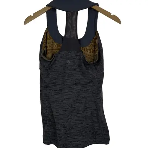 Lululemon  Scoop Neck Tank Wee Are From Space Coal Fossil Top Size 8