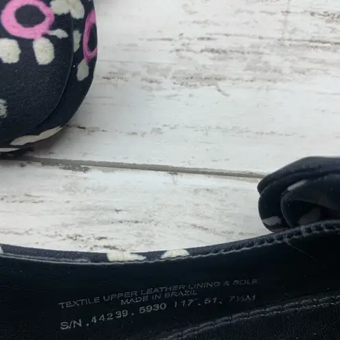 Tory Burch  Rosalind Bow Pumps SlingBack Heels 7 1/2 Floral Career Classic