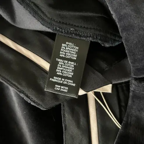 Rebecca Taylor NEW High Rise Straight Leg Velvet Pant Carbon Gray Size 10