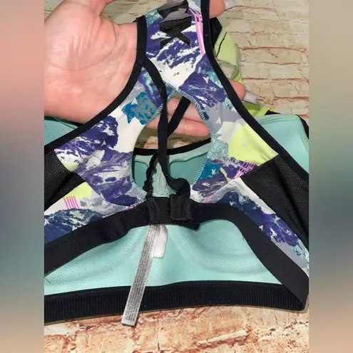 VSX Vibrant Abstract Print Sports Bra Black Size undefined