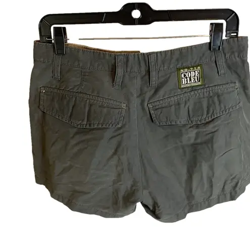 Code Bleu Olive Green Casual Shorts Pockets Comfort Summer Style Size undefined