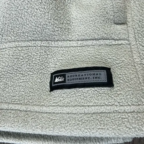 REI Light Beige Fleece Jacket Size Large
