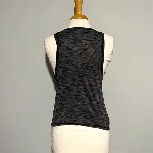 Lululemon Dark Gray Muscle Tank Top Fitness Workout