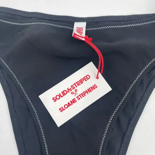 Solid & Striped x Sloane Stephens Bikini Bottoms Size Large Black The Jayden NWT