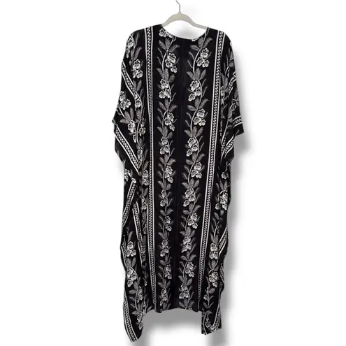 Tuckernuck Tnuck Beach Noir Bloom Caftan Dress Coverup