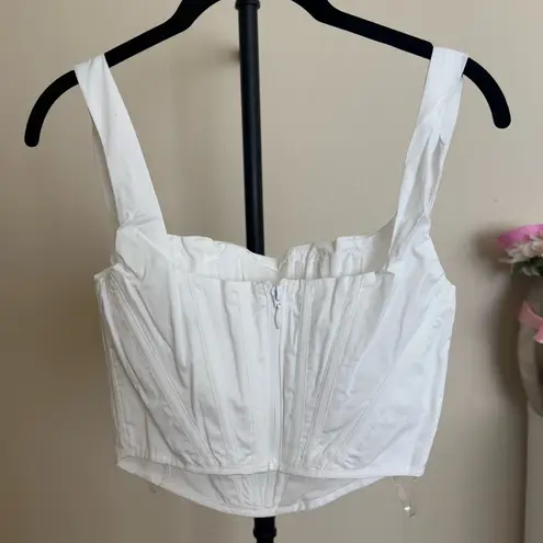 House Of CB  Poppy Corset top white NWOT size L‎