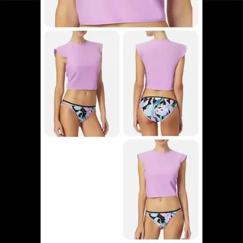 Womens Endless Waves Cropped Swim Top Size Small 3