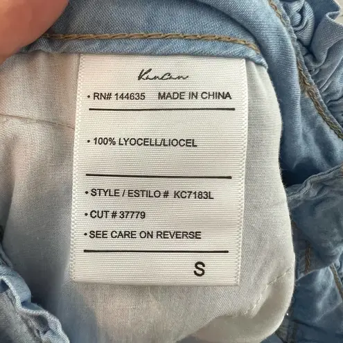 Kancan Light Blue Paperbag High Rise Shorts Size S