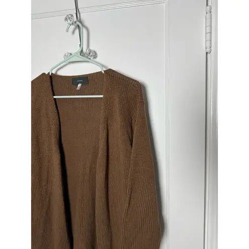 Vintage Zanone Silk Slouchy Oversized Brown Cardigan Sweater Women's Medium