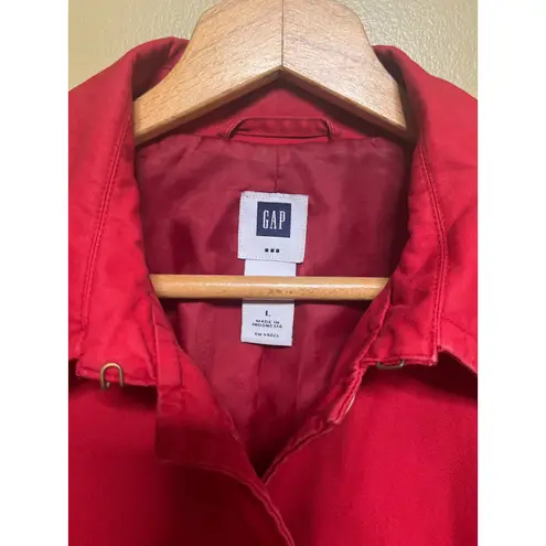Gap  Red Trench Coat for Women