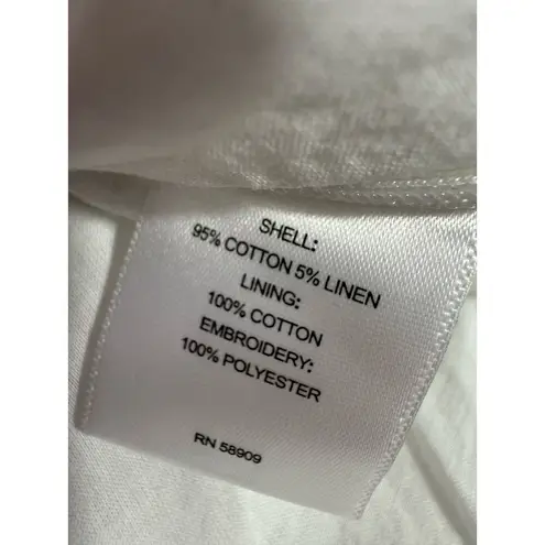 A loves A White Black Embroidered Mini Skirt Size 4