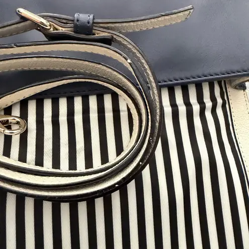 NWT Kate Spade Juliana Hampton Road Crossbody Navy Pebbled Leather Purse Bag Blue