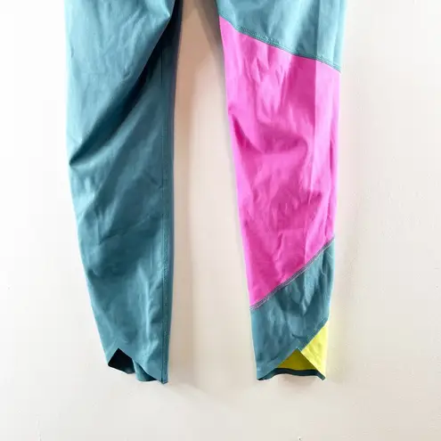 Cotopaxi High Rise Mariposa Leggings Colorblock Submarine Green Small