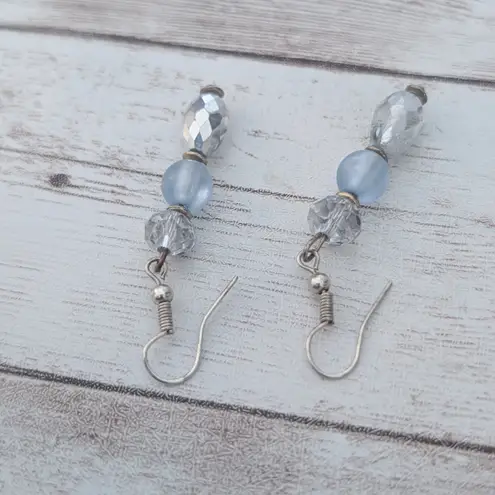 Blue Tones Dangle Earrings for Pierced Ears