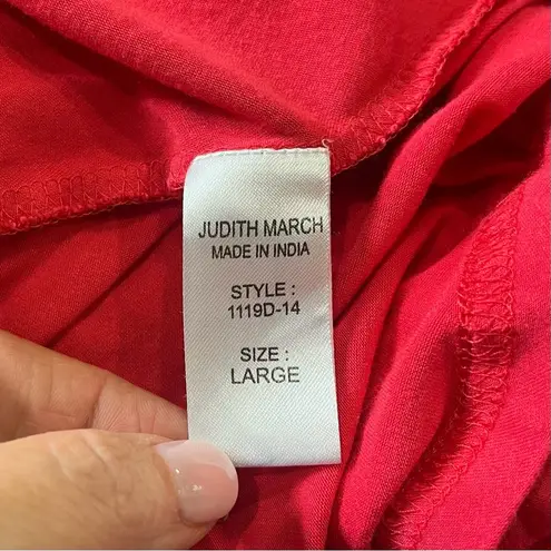 Judith March Dress Women’s Large Pink Trapeze Mini Length Double Arrows Swing