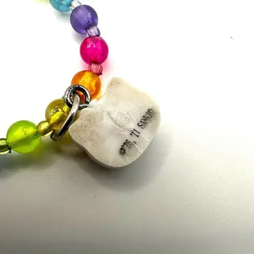 Sanrio Multi colored beaded hello kitty pendant necklace