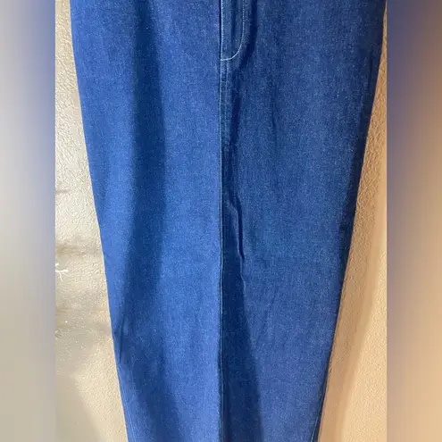 Ellen Tracy Vintage 90s Style Denim Maxi Skirt with Slit - 90s Chic Collection