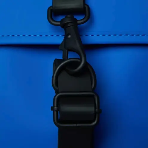 NWT RAINS Mini Rucksack Backpack Waves Blue Black Waterproof