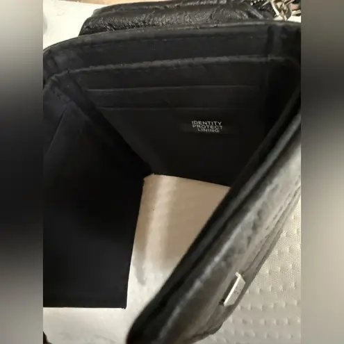 Tahari Black Quilted Wallet