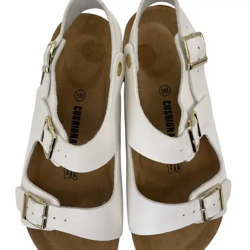 Cushionare CUSHIONAIRE Lulu Cork footbed Sandal White Size 9 New without Box!