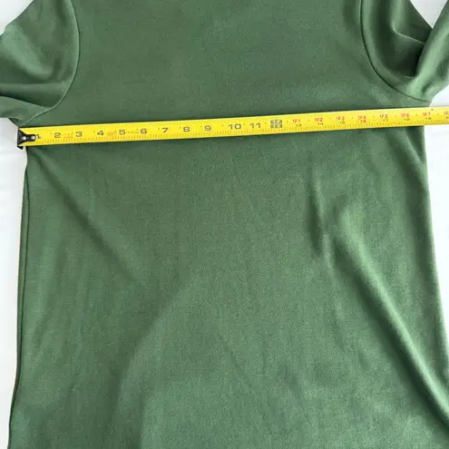 Quacker Factory Green Tee Shirt Long Sleeve Size Small