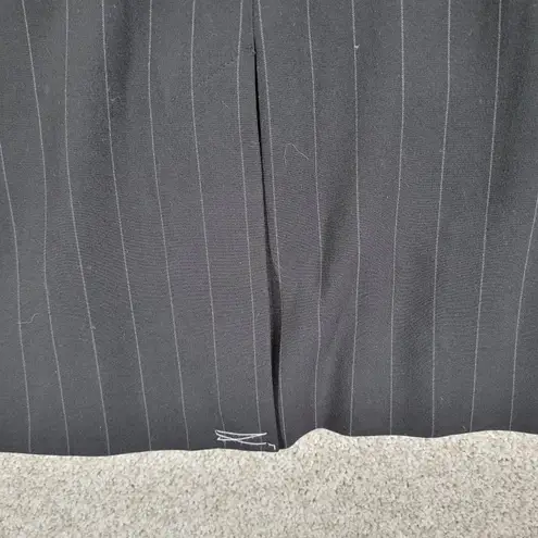 Norma Kamali Vintage Norma Kamali Boyfriend Suit Jacket Womens 16 Black Gray Pin Striped