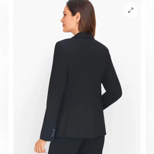 Talbots  Black Blazer Classic Tailored Suit Jacketed Luxe Wool Blazer NWOT 10 - Image 4