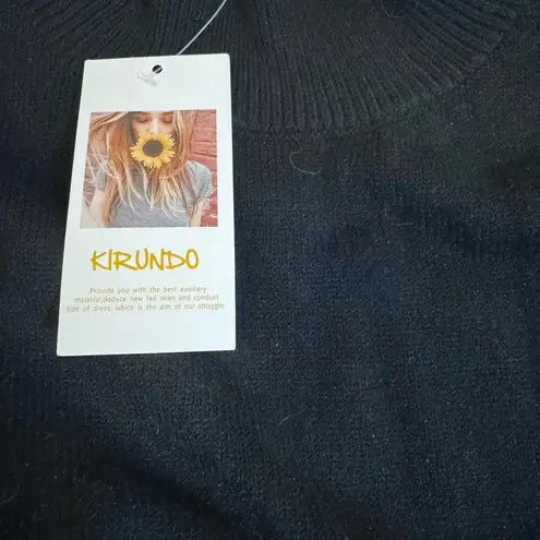 Kirundo Navy Blue Women’s Turtleneck Sweater Sz M NWT Size M