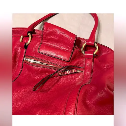 Kate Landry Red Shoulder Bag with Classic Design