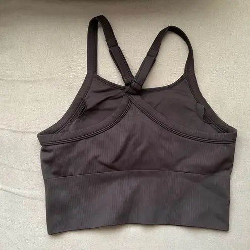 Alo Yoga Seamless Ribbed Favorite Bra Tank Black L
