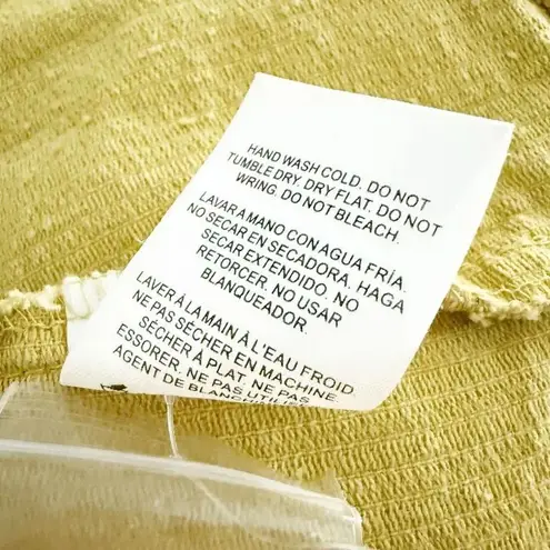 THREAD & SUPPLY | Green Yellow Corduroy Shacket Shirt Jacket Button Raw | Medium