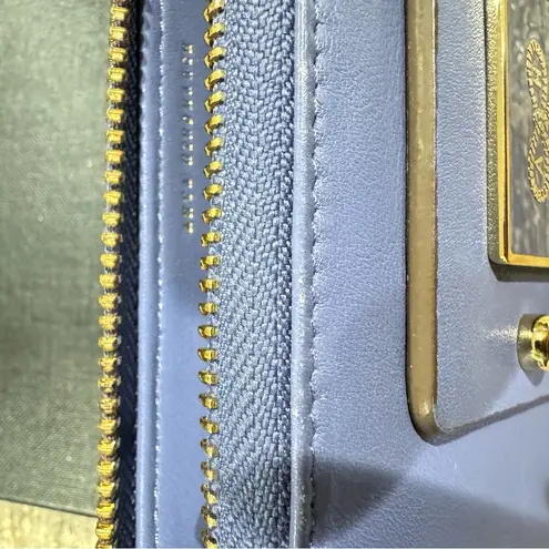 Anya Hindmarch FAITHFUL LARGE Round Long Wallet BLUEBELL