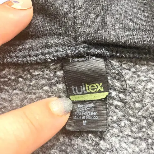 Tultex Black Full Zip Drawstring Hooded Jacket