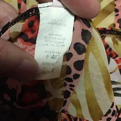 Bright cold shoulder Y2K top