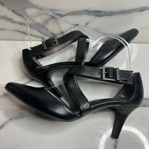 Life Stride Women's Black Faux Leather See This Shoes Sz 8.5 Minimalist Comfort