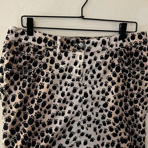 Love moschino Leopard Paw Print Skirt Size 8
