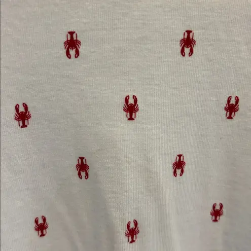 Christopher & Banks White Shirt with Red Lobster Design 100% COTTON
SIZE LARGE