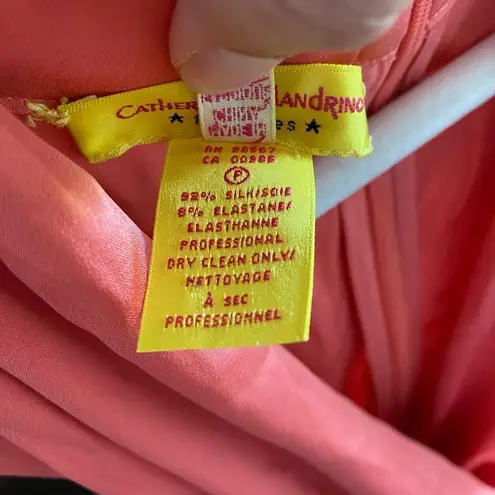 Catherine Malandrino silk Coral Sleeveless Short romper size 4