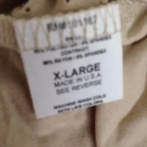 cha cha vente Sleeveless Top Faux Suede Beige New