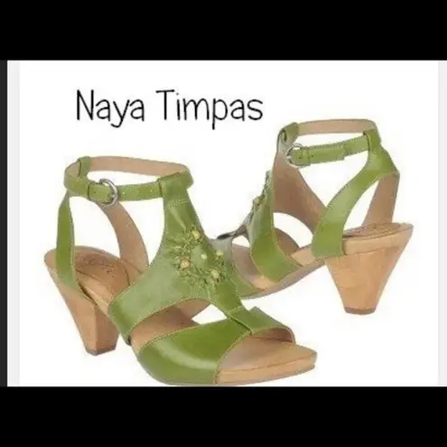 Naya Timpas Green Leather Beaded T