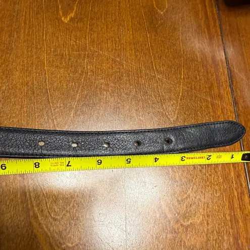 Harley Davidson Women’s Black Leather Belt Silver Logo Buckle Cowhide size 32 thumbnail 7