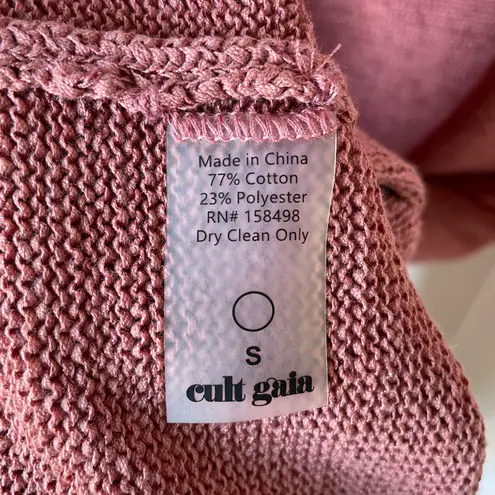 Cult Gaia Serita cotton-blend cutout-waist cocktail dress in jaipur size S small