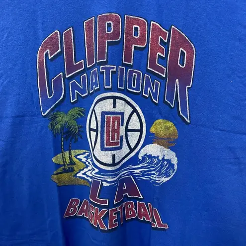 Clipper Nation LA Basketball NBA Team Beach Tailgate Tee L