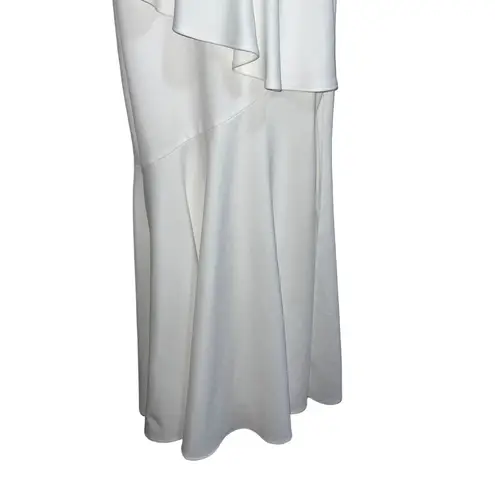 Katie May NEW NWT Arriba Ruffled Maxi Gown In Ivory
