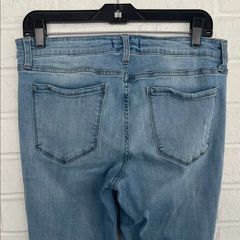 Studio Blue Women's Blue Distressed Jeans with Rips. Size 30