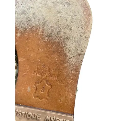 Mystique Thong Sandals Animal Print Brown Size 9